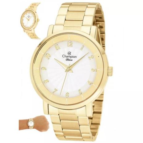 Relógio Champion Diva Feminino Dourado Cn26662h Menor preço em Relógio Champion Diva Feminino Dourado Cn26662h
