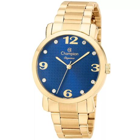 Relógio Champion Dourado Feminino Cn26279f Menor preço em Relógio Champion Dourado Feminino Cn26279f