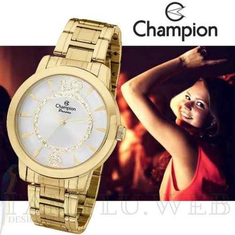 Relógio Champion Feminino Passion Dourado Ch24259h Menor preço em Relógio Champion Feminino Passion Dourado Ch24259h