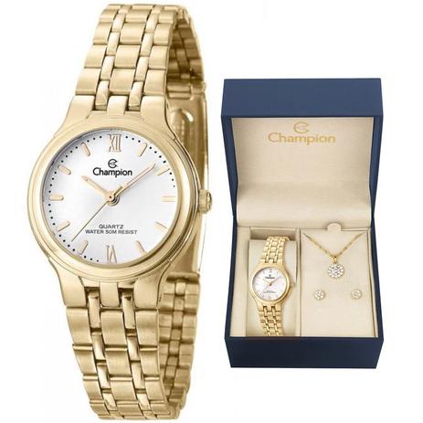 Relógio Champion Kit Feminino Ch26962w C/garantia E Nf Menor preço em Relógio Champion Kit Feminino Ch26962w C/garantia E Nf