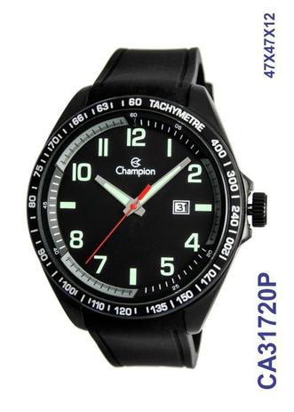 Relógio Champion Masculino Ca31720p Esportivo Black Menor preço em Relógio Champion Masculino Ca31720p Esportivo Black