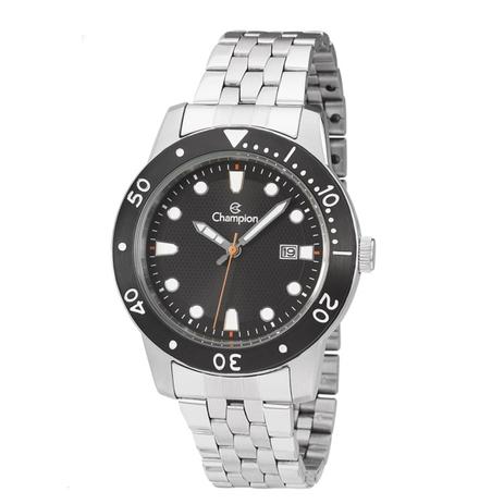 Relogio champion masculino prata ca31444c Menor preço em Relogio champion masculino prata ca31444c