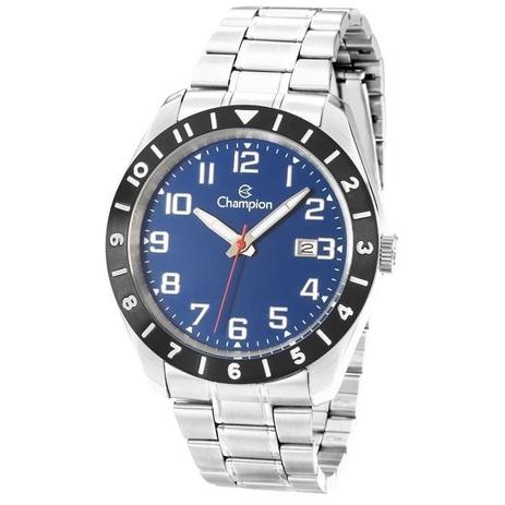 Relógio Champion Masculino Ref: Ca31435a Casual Prateado Menor preço em Relógio Champion Masculino Ref: Ca31435a Casual Prateado