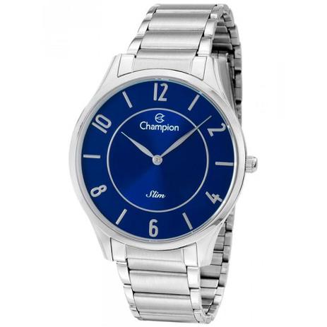 Relógio Champion Masculino Slim Prateado CA21759F Menor preço em Relógio Champion Masculino Slim Prateado CA21759F