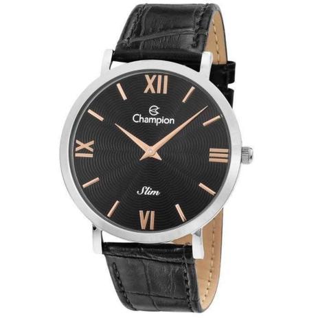 Relógio Champion Masculino Slim Pulseira de Couro CA21795T Menor preço em Relógio Champion Masculino Slim Pulseira de Couro CA21795T
