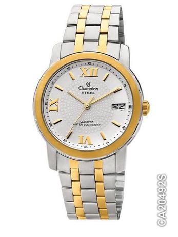 Relógio Champion Masculino Steel Ca20492s Prata com Dourado Menor preço em Relógio Champion Masculino Steel Ca20492s Prata com Dourado