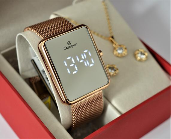 relógio smartwatch champion rose