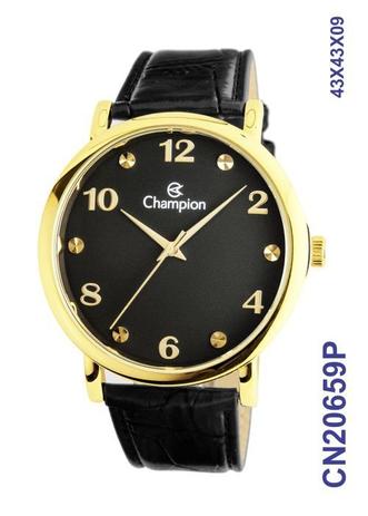 Relógio Champion Social CN20659P Dourado Fundo Preto Menor preço em Relógio Champion Social CN20659P Dourado Fundo Preto