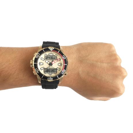 Relógio Citizen Aqualand Caixa de 46 MM Pulseira em Borracha Menor preço em Relógio Citizen Aqualand Caixa de 46 MM Pulseira em Borracha