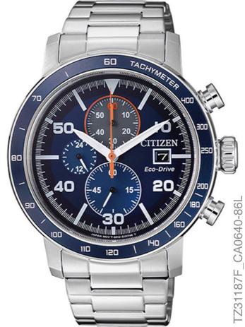 Relógio Citizen Eco-drive TZ31187F/CA0640-86L Cronógrafo Menor preço em Relógio Citizen Eco-drive TZ31187F/CA0640-86L Cronógrafo