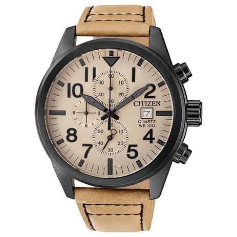 Relógio Citizen Masculino TZ31178X Pulseira Couro Marrom Menor preço em Relógio Citizen Masculino TZ31178X Pulseira Couro Marrom