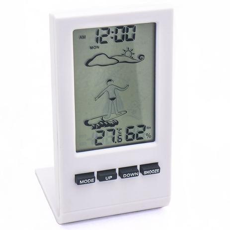 Relogio com estacao metereologica previsao chuva com termometro e higrometro com display digital - Makeda é boa?