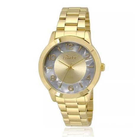 Relógio Condor Feminino Dourado Co2035krj/4c Menor preço em Relógio Condor Feminino Dourado Co2035krj/4c