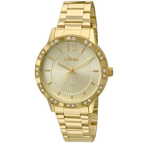 Relógio Condor Feminino Ref: Co2035kmn/4d Casual Dourado Menor preço em Relógio Condor Feminino Ref: Co2035kmn/4d Casual Dourado