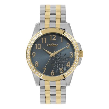Relógio Condor Feminino Ref: Co2035mpk/k5p Bicolor + Semijóia Menor preço em Relógio Condor Feminino Ref: Co2035mpk/k5p Bicolor + Semijóia