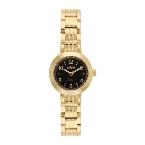 Relógio Condor Feminino Ref: Co2035mqe/4p Mini Dourado Menor preço em Relógio Condor Feminino Ref: Co2035mqe/4p Mini Dourado