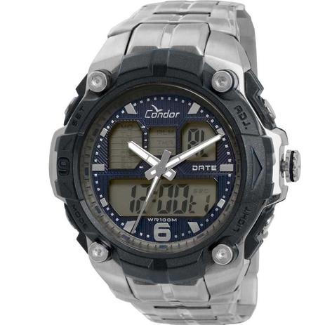 Relógio Condor Masculino AnaDigi Prata COAD0912/3P Menor preço em Relógio Condor Masculino AnaDigi Prata COAD0912/3P