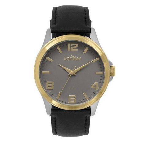 Relógio Condor Masculino Couro Bicolor CO2035MPJ/K5C Menor preço em Relógio Condor Masculino Couro Bicolor CO2035MPJ/K5C