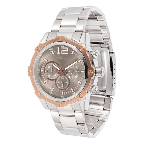 Relógio Condor Masculino Cronógrafo Prateado COVD54AD/3C Menor preço em Relógio Condor Masculino Cronógrafo Prateado COVD54AD/3C
