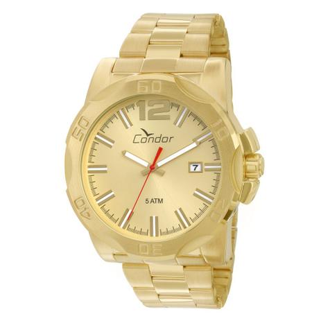 Relogio Condor Masculino Dourado Co2415aa/4x Menor preço em Relogio Condor Masculino Dourado Co2415aa/4x