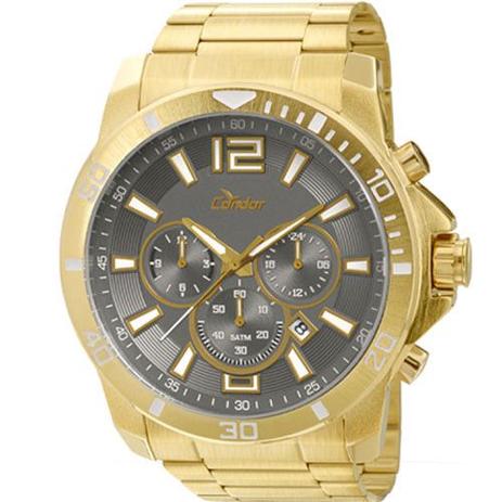 Relógio condor masculino multifunção covd33ac/4c dourado Menor preço em Relógio condor masculino multifunção covd33ac/4c dourado