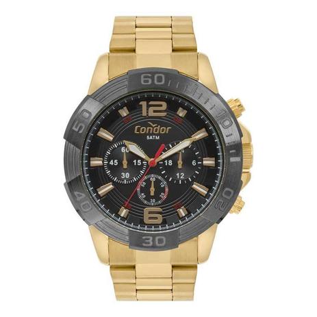 Relogio Condor Masculino Ref: Covd54ay/4p Cronógrafo Dourado Menor preço em Relogio Condor Masculino Ref: Covd54ay/4p Cronógrafo Dourado