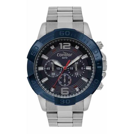 Relogio Condor Masculino Ref: Covd54ba/3a Cronógrafo Prata Menor preço em Relogio Condor Masculino Ref: Covd54ba/3a Cronógrafo Prata
