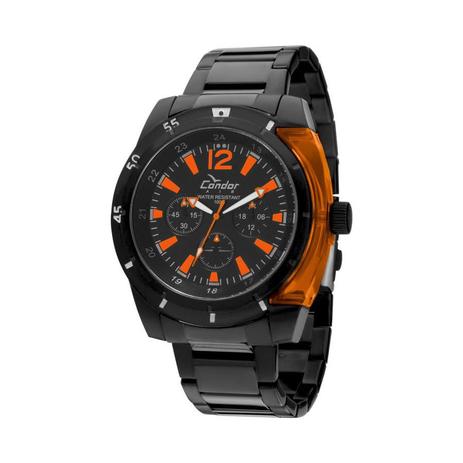 Relógio Condor Masculino Ref: Kz60019/j Multifunção Black Menor preço em Relógio Condor Masculino Ref: Kz60019/j Multifunção Black