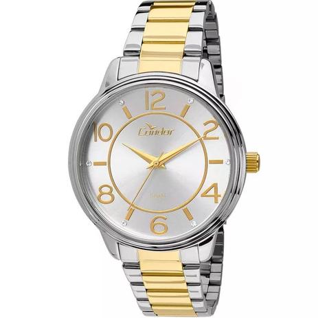 Relógio Condor Pulso Aco Pulseira Bicolor Qz Co2035kri/5k Menor preço em Relógio Condor Pulso Aco Pulseira Bicolor Qz Co2035kri/5k