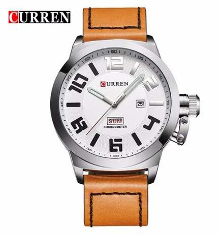 Relógio Curren 8270 Masculino Prata Marrom Pulseira De Couro é boa?