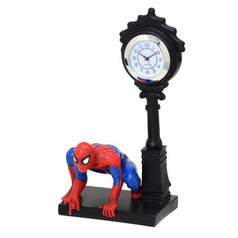 Relógio de Mesa Marvel Homem Aranha 18x17x16cm Menor preço em Relógio de Mesa Marvel Homem Aranha 18x17x16cm