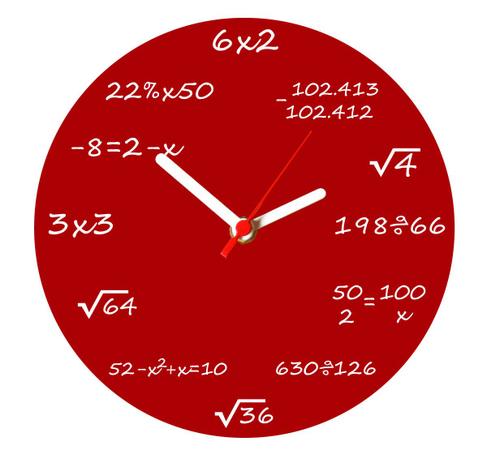 despertador com conta matematica