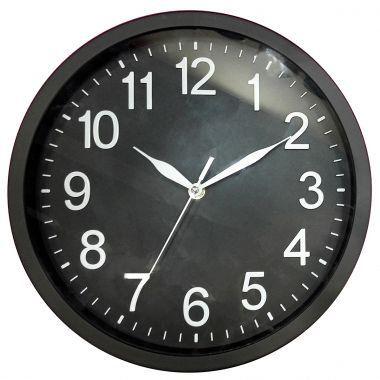 Relogio de parede de plastico preto 35cm x 4cm - Btc decor Menor preço em Relogio de parede de plastico preto 35cm x 4cm - Btc decor