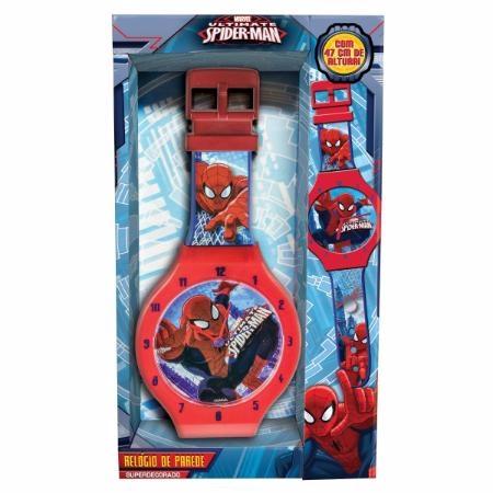 Relógio De Parede - Homem Aranha - 47cm - DTC Menor preço em Relógio De Parede - Homem Aranha - 47cm - DTC