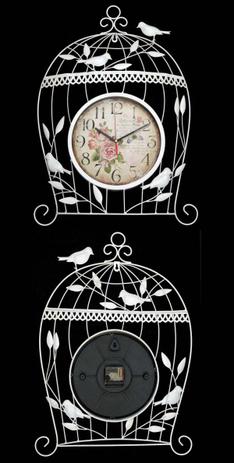 Relogio de parede Modelo Gaiola vintage Retro Enfeite de Casa e Jardim Branco (XIN-3-BRANCO) - Braslu é boa?