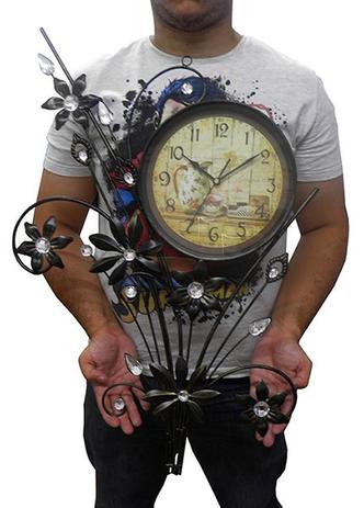 Relogio De Parede Para Decoracao Retro Vintage Flores (rel-43) - Braslu é boa?