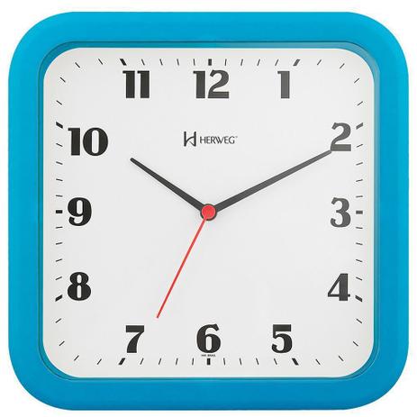 Relogio de parede azul turquesa Clearance