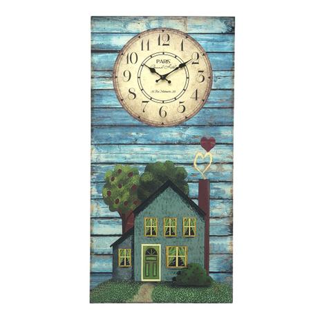 Relógio de Parede Quadro Casinha Grand Hotel Paris 80 cm - Espressione Menor preço em Relógio de Parede Quadro Casinha Grand Hotel Paris 80 cm - Espressione