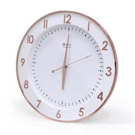 Relógio De Parede Rosê Silencioso 35cm - Ref. 6806 - Herweg Menor preço em Relógio De Parede Rosê Silencioso 35cm - Ref. 6806 - Herweg