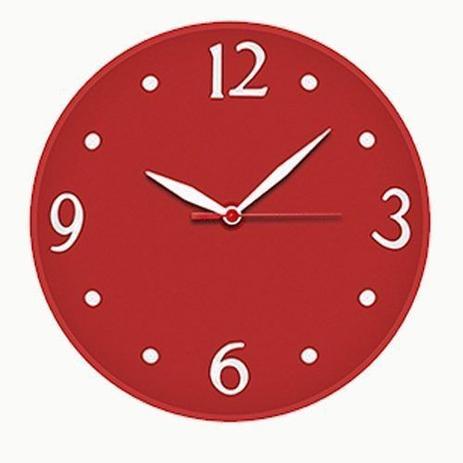 Relogio De Parede Vermelho Silencioso Plastico 30cm Erfol - Romesa é boa?