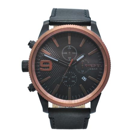 Relógio de Pulso Canhoto Diesel Pulseira de Couro Masculino DZ4445/0PN Menor preço em Relógio de Pulso Canhoto Diesel Pulseira de Couro Masculino DZ4445/0PN