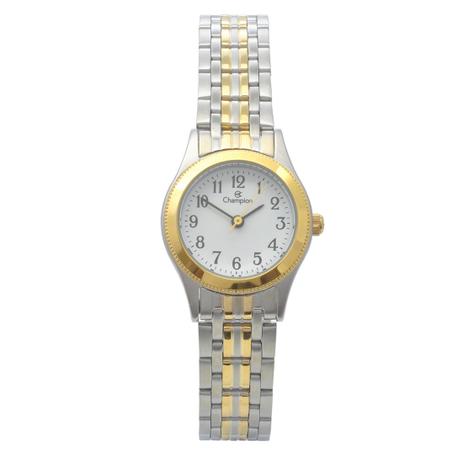 Relógio de Pulso Champion Feminino Misto CH27069B - Prata e Dourado - Champion watch Menor preço em Relógio de Pulso Champion Feminino Misto CH27069B - Prata e Dourado - Champion watch