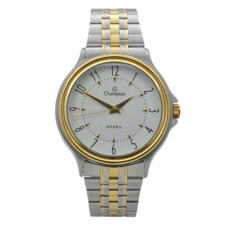 Relógio de Pulso Champion Masculino Misto CA21535B - Prata e Dourado - Champion watch Menor preço em Relógio de Pulso Champion Masculino Misto CA21535B - Prata e Dourado - Champion watch