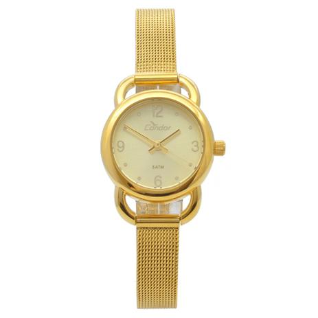 Relógio de Pulso Condor Feminino CO2035KXM/4D - Dourado Menor preço em Relógio de Pulso Condor Feminino CO2035KXM/4D - Dourado
