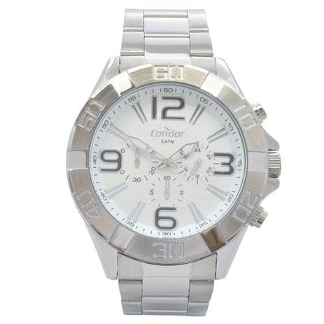 Relógio de Pulso Condor Masculino COVD54BC/3K - Prata Menor preço em Relógio de Pulso Condor Masculino COVD54BC/3K - Prata