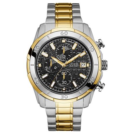 Relógio de Pulso Guess Masculino Misto 92593GPGSB/A2 - Prata e Dourado Menor preço em Relógio de Pulso Guess Masculino Misto 92593GPGSB/A2 - Prata e Dourado