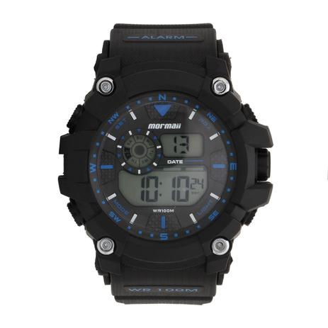 Relógio de Pulso Mormaii Masculino MO3530A/8A - Preto Menor preço em Relógio de Pulso Mormaii Masculino MO3530A/8A - Preto