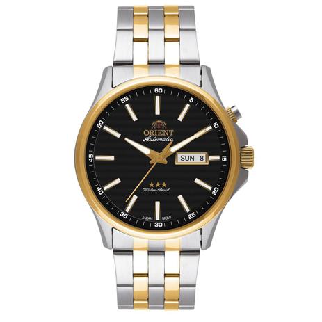 Relógio de Pulso Orient Automático Masculino Misto 469TT043PR - Dourado e Prata Menor preço em Relógio de Pulso Orient Automático Masculino Misto 469TT043PR - Dourado e Prata