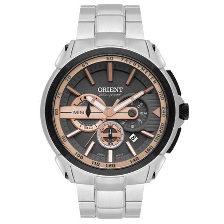Relógio de Pulso Orient Masculino com Cronógrafo MBSSC186 - Prata Menor preço em Relógio de Pulso Orient Masculino com Cronógrafo MBSSC186 - Prata