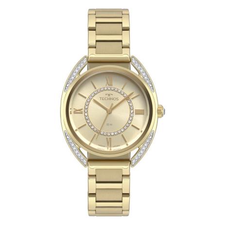 Relógio de Pulso Technos Feminino Elegance Cristal 2035MRD/4X - Dourado Menor preço em Relógio de Pulso Technos Feminino Elegance Cristal 2035MRD/4X - Dourado